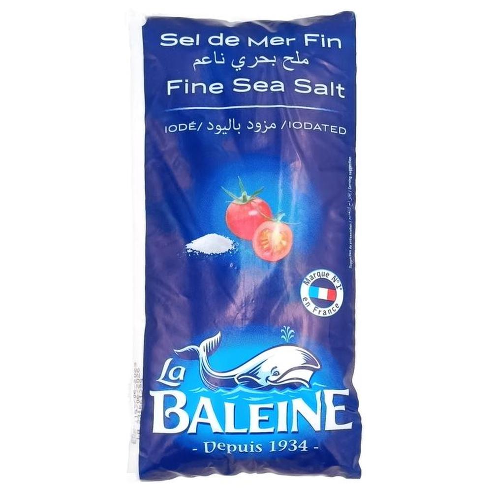 Sachet Sel Fin de Mer La Baleine 1kg.