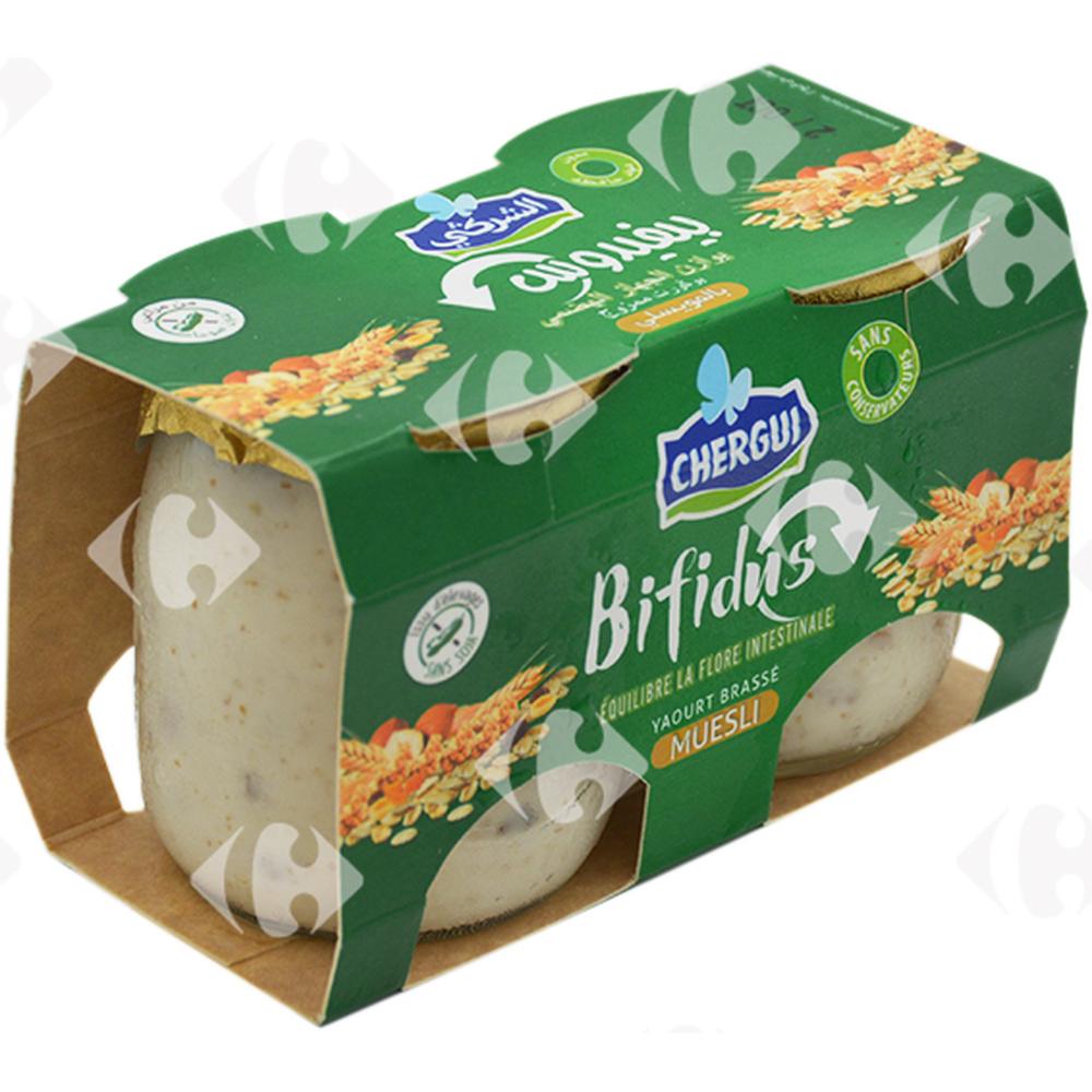 Yaourt Muesli Bifidus Chergui 2x125g.