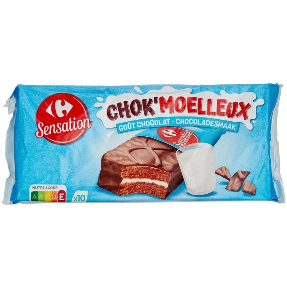 [713068] Gâteaux Goût Chocolat Carrefour Sensation 10x42g