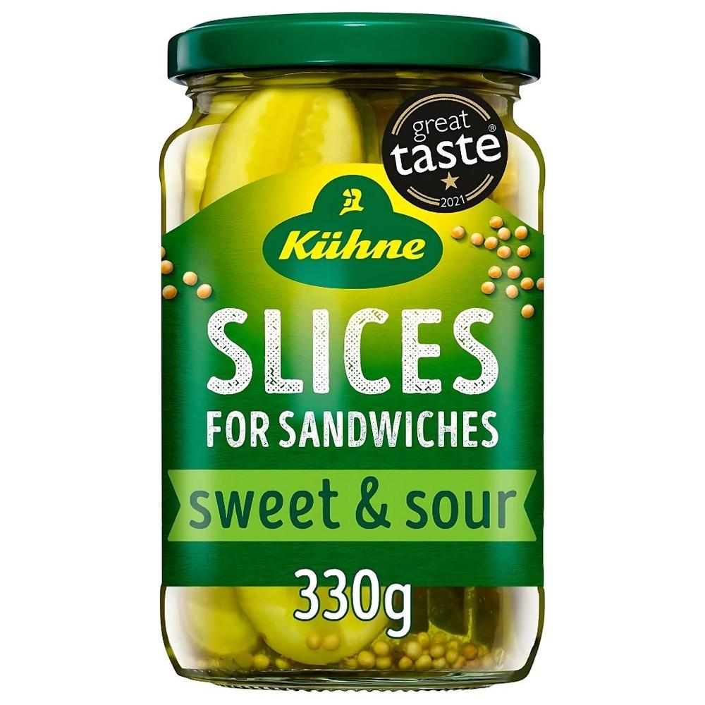 Tranches De Cornichons Pour Sandwich Kuhne 330G
