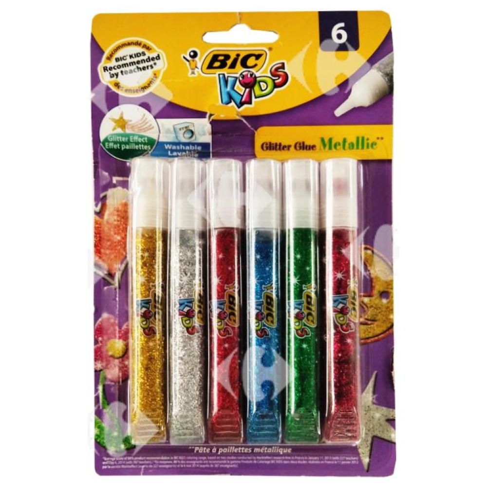 [70899] Colle Paillettes Metallic Glitter Glue 6 unités