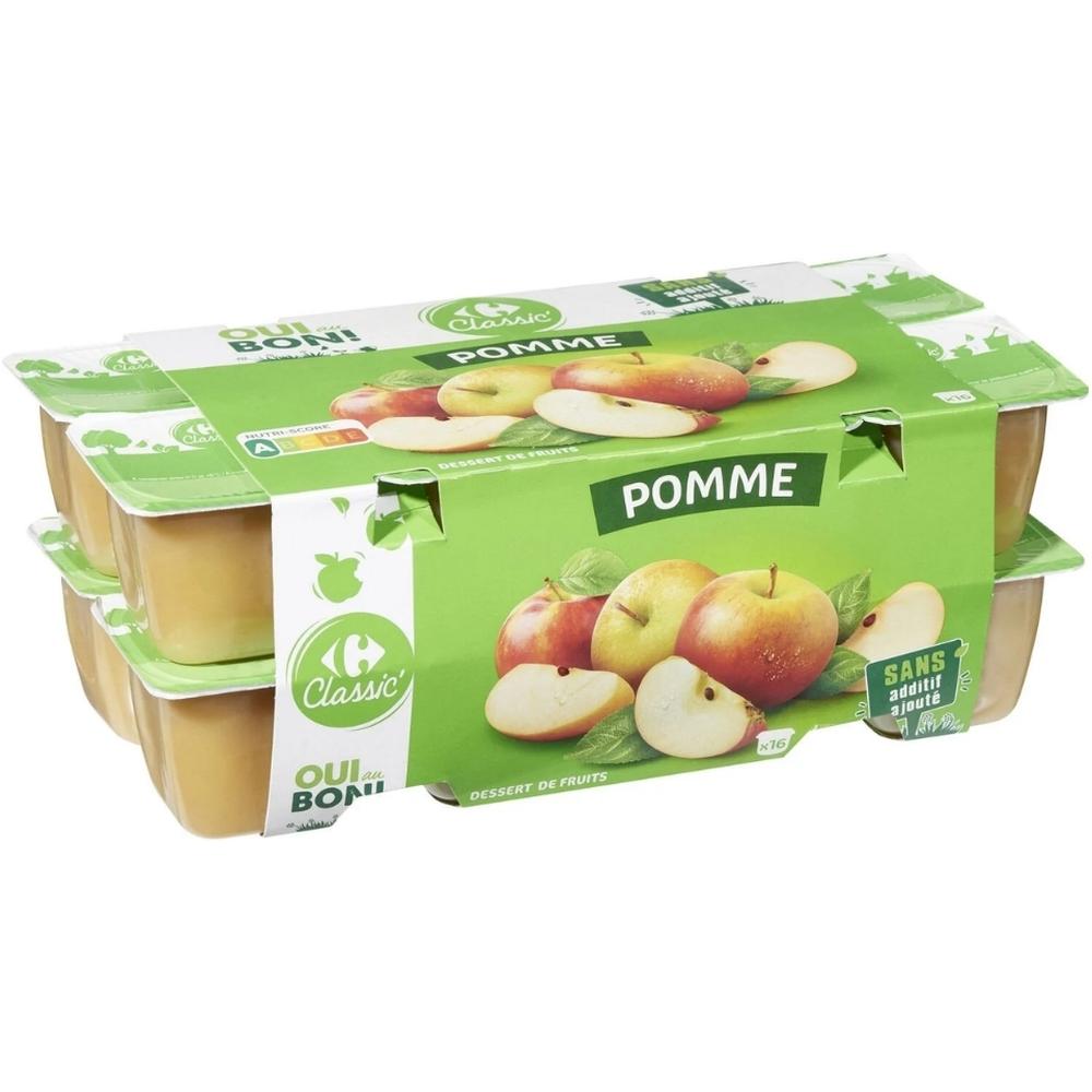 Compote Pomme Carrefour Classic 16x100g