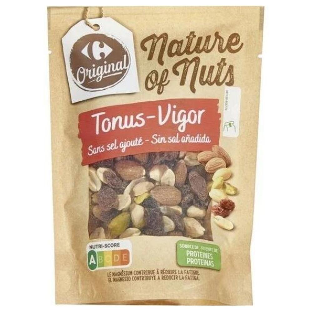 [704650] Mélange Cacahuètes Amandes et pistaches Carrefour Original 120g