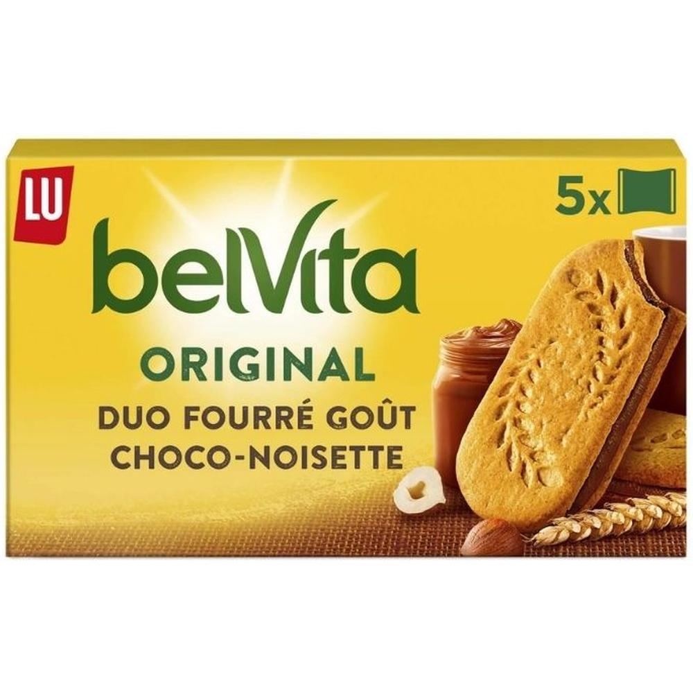 Biscuits Petit Déjeuner Fourré Chocolat Noisette Belvita 253g