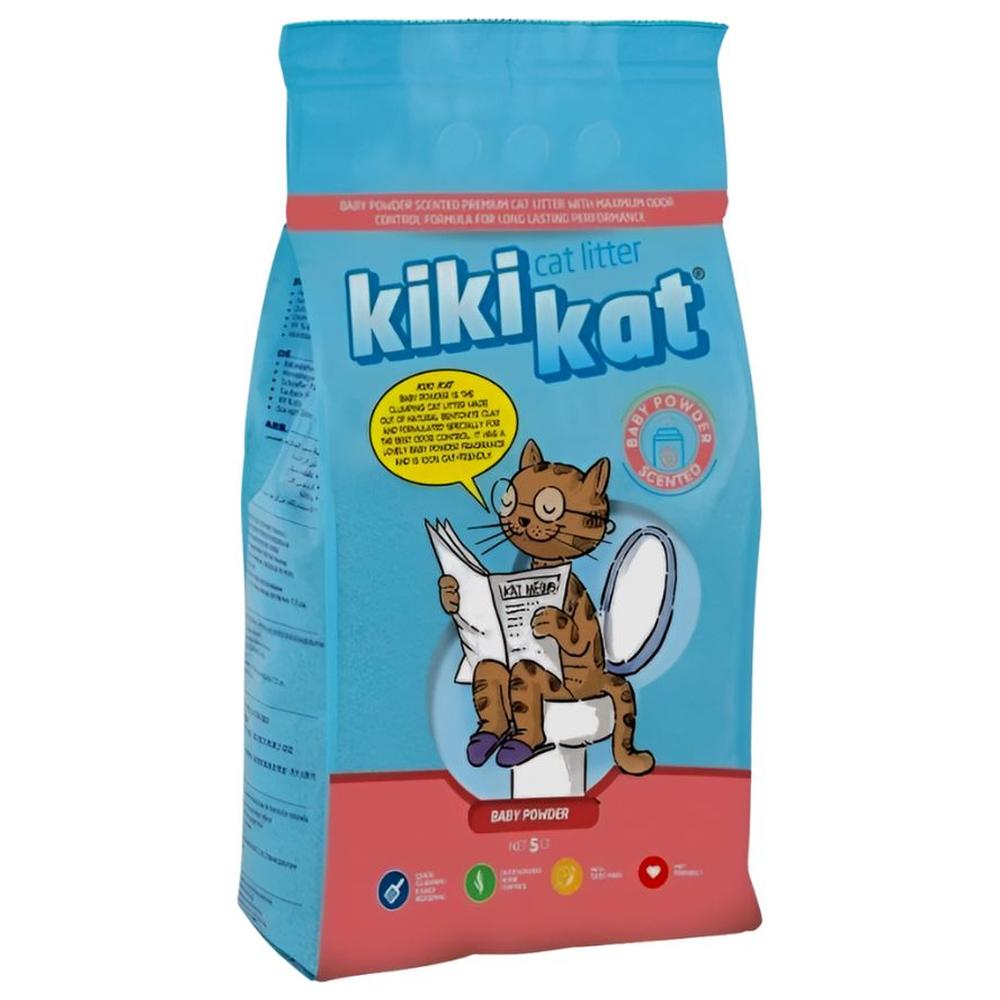 Litière Agglomérante Poudre Bébé Kikikat 10L