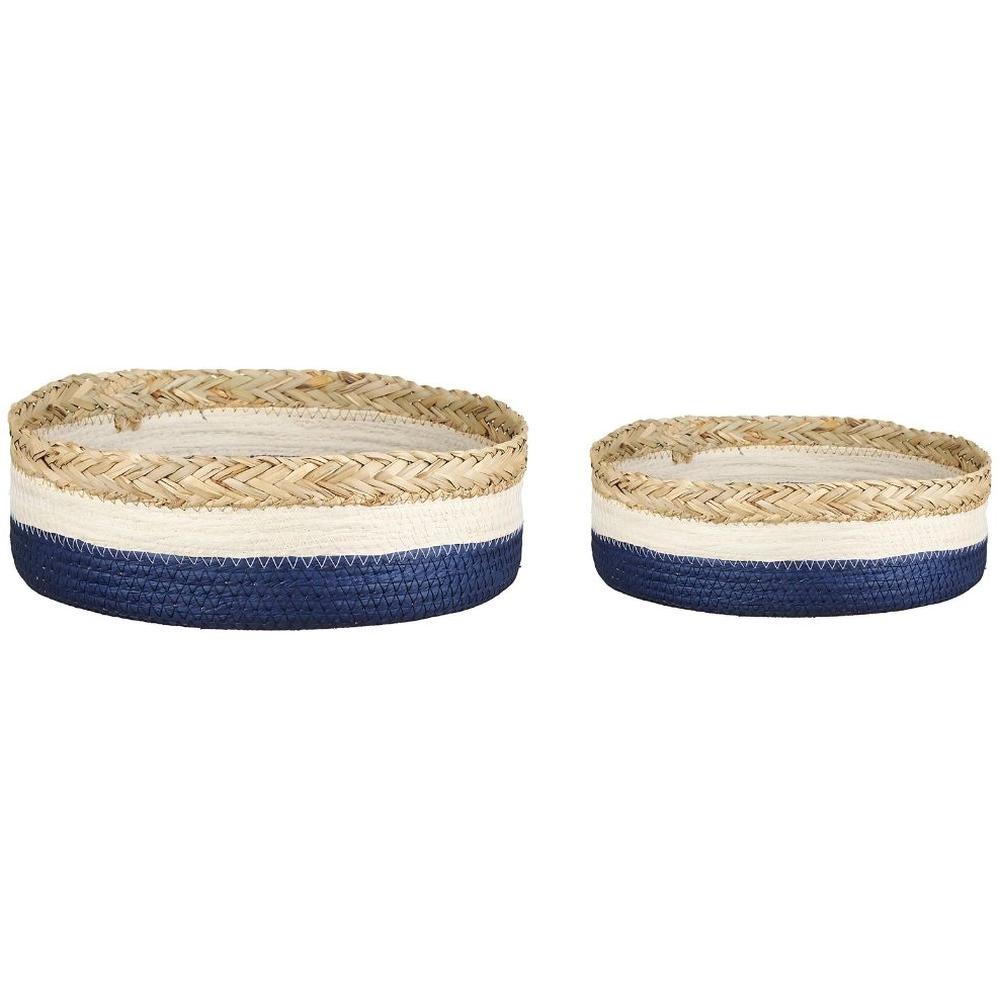 Set de 2 Paniers Ronds Rayés Trigorés Kasa