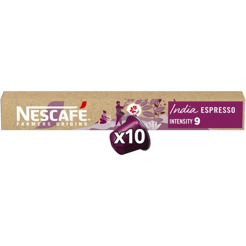 [721164] Capsules de Café India Espresso Intensité 9 Nescafé 10 unités