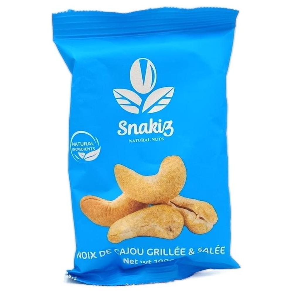 [712860] Noix de Cajou Grillées et Salées Snakiz 100g