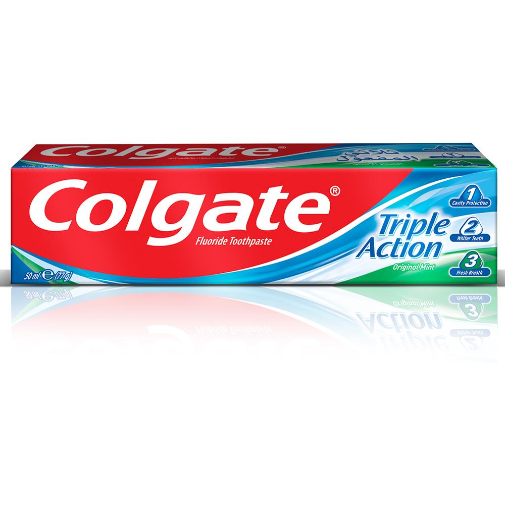[2215] Dentifrice Triple Action Mint Colgate 50ml