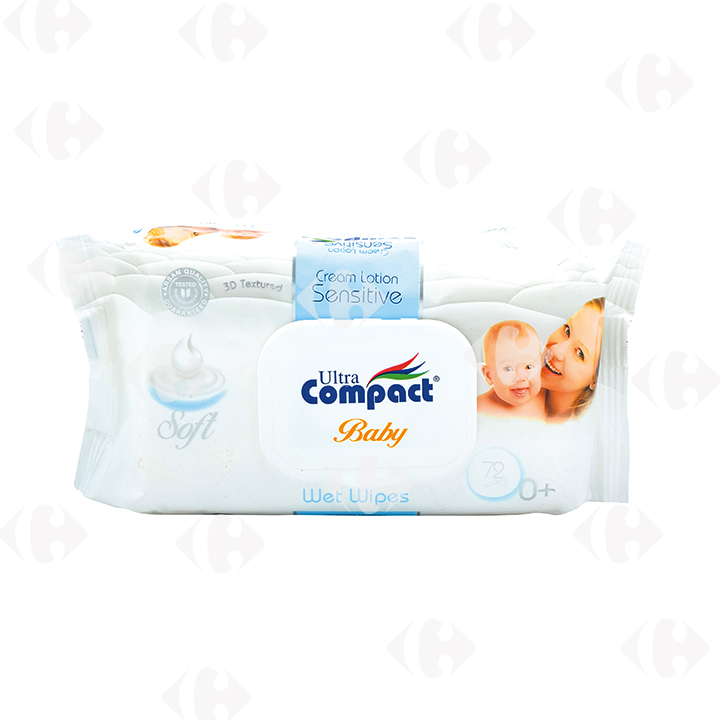[508998] Lingettes Bébé UltraCompact 72 unités
