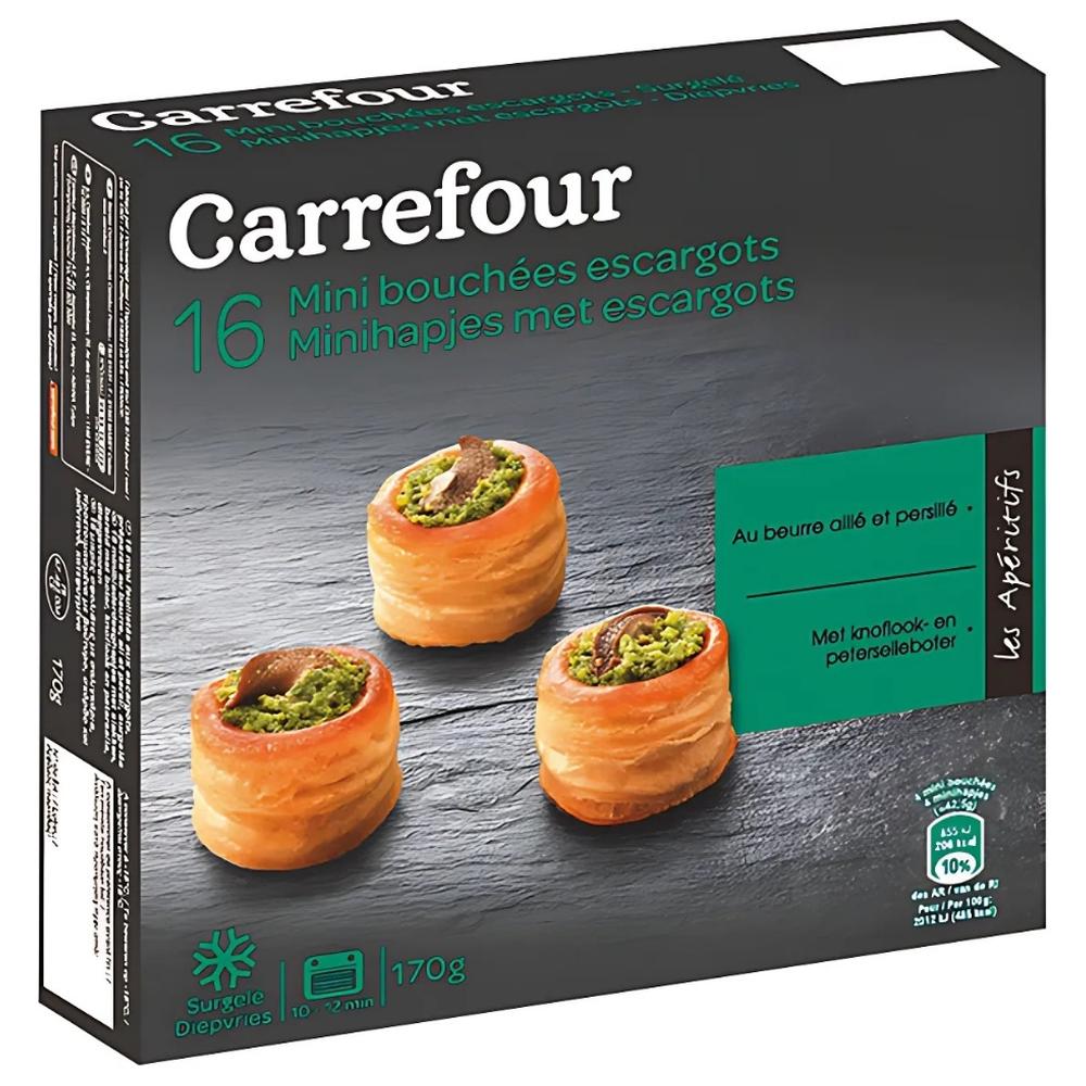 Mini Feuilletés Escargots Carrefour 16 pièces 170g