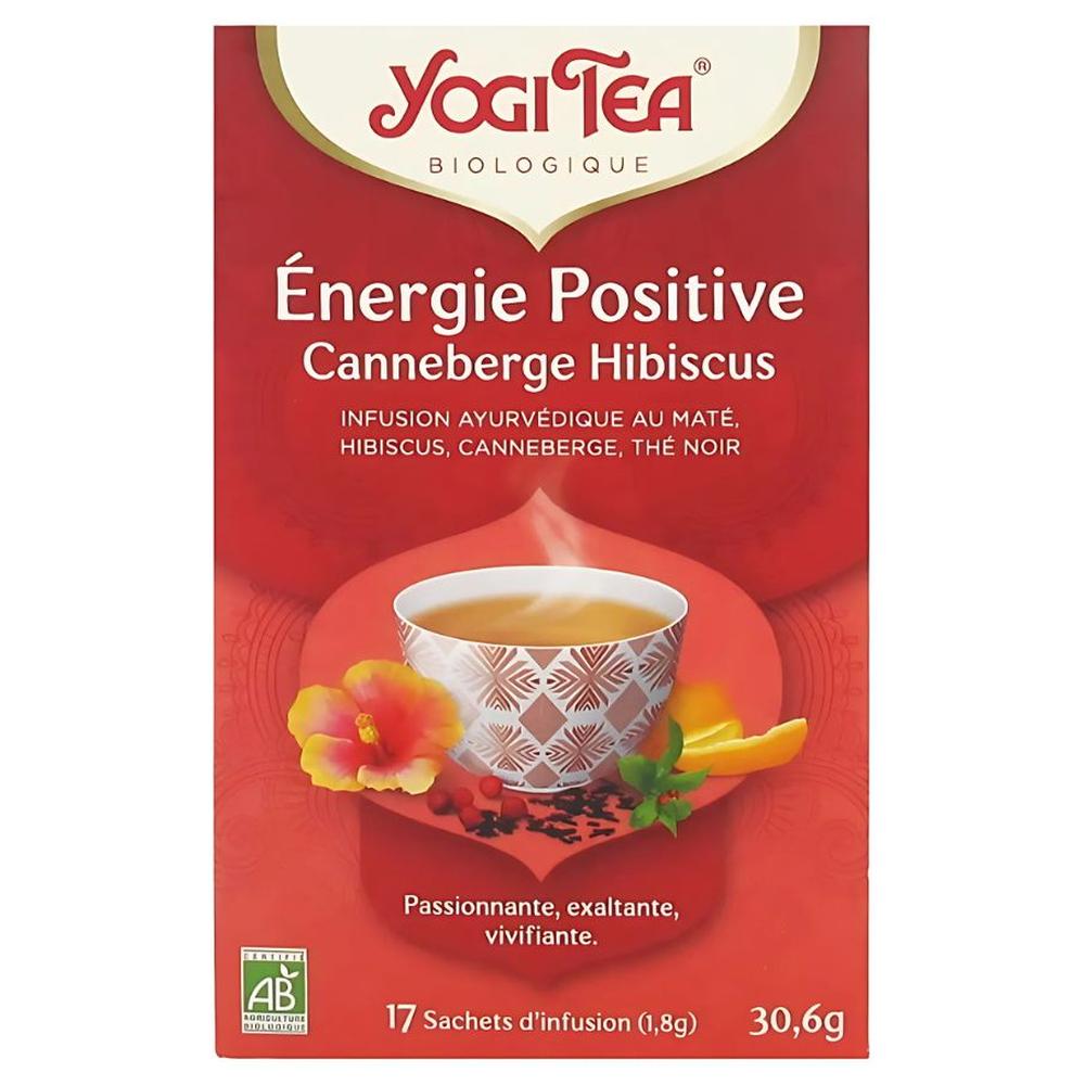 Infusion Énergie Positive Cranberry Hibiscus Bio Yogi Tea 17 unités