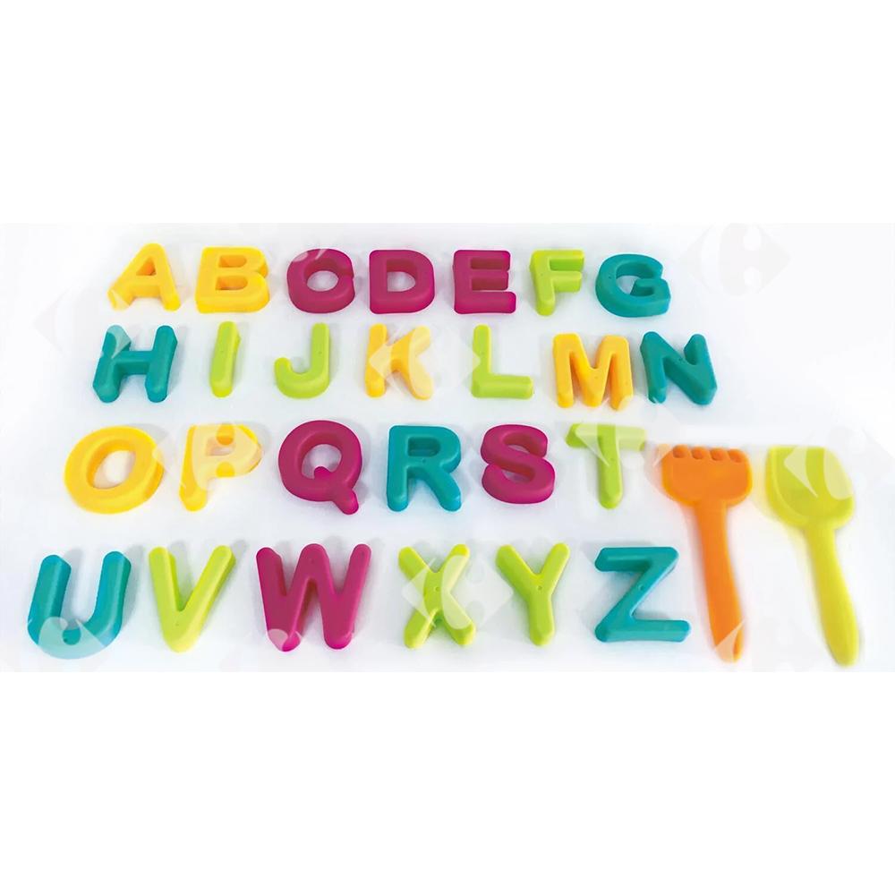Moules à Sable Lettres de l'Alphabet Carrefour 26 pièces