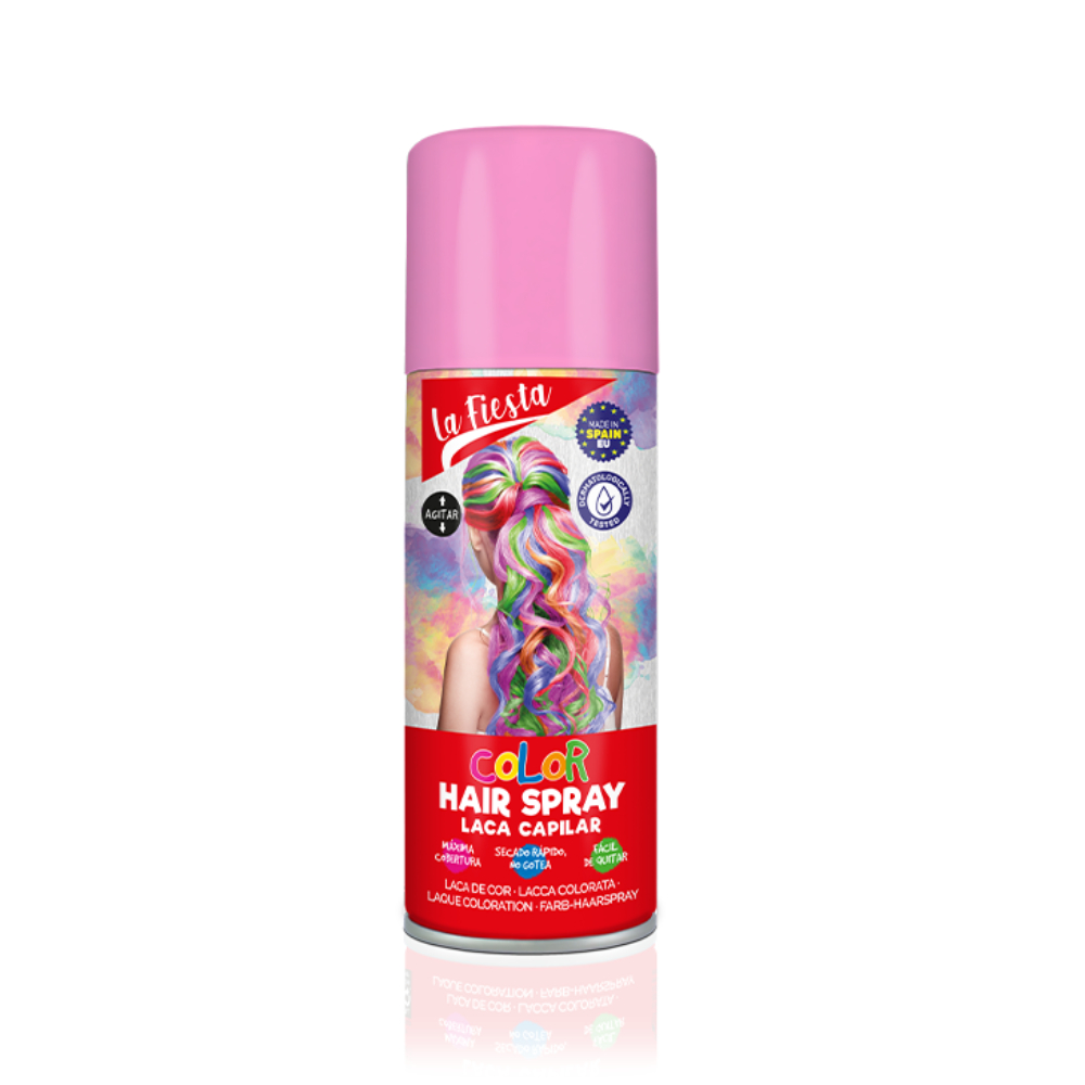 [724216] Spray Colorant Cheveux Rose La Fiesta 125ml