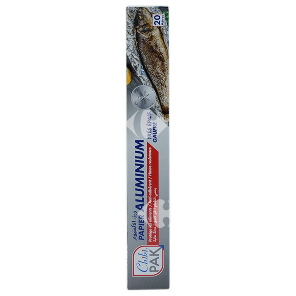 Papier Aluminium Épais Gaufré Chikipak 20m