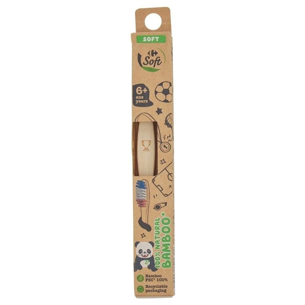 Brosse à Dents Bambou Kids Carrefour 1 unité