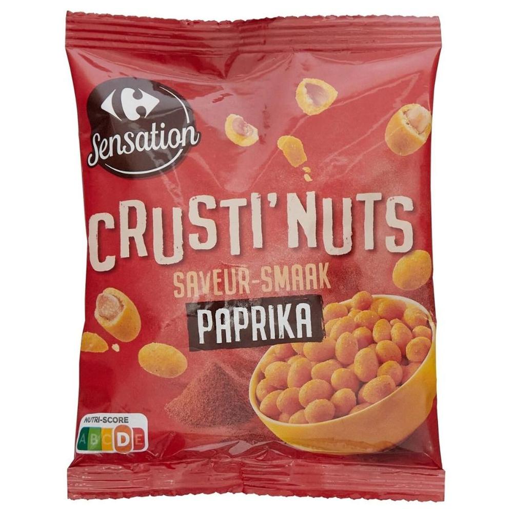 [704775] Cacahuètes Crusti Nuts Paprika Carrefour 150g