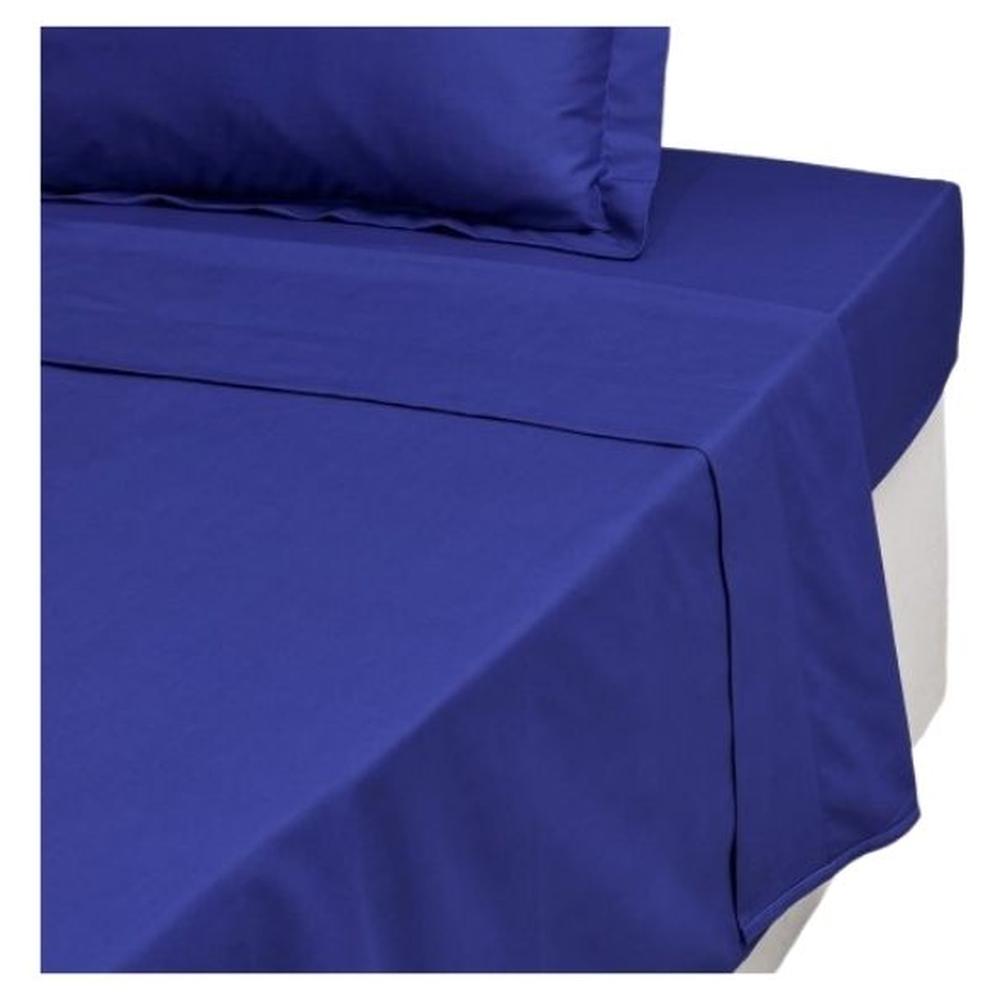 Drap Plat Bleu Tex Home 240x280 cm