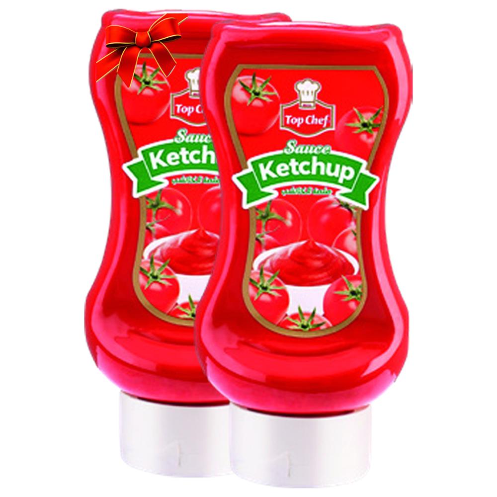 Lot Ketchup Top Chef 440ml + 240ml Gratuit