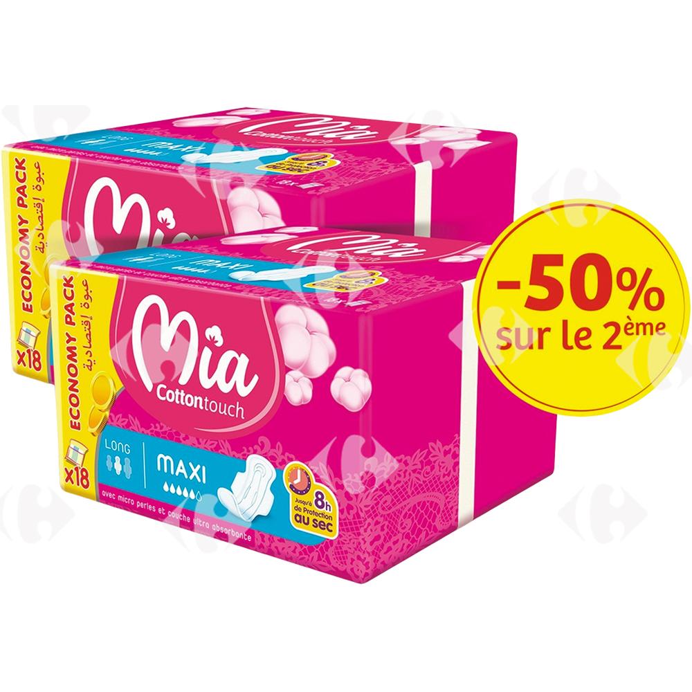 [637112] Lot Serviettes Hygiéniques Maxi Mia (2ème à -50%)