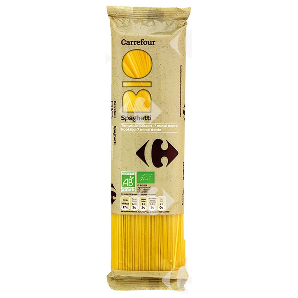 Pâtes Spaghetti Carrefour Bio 500g.
