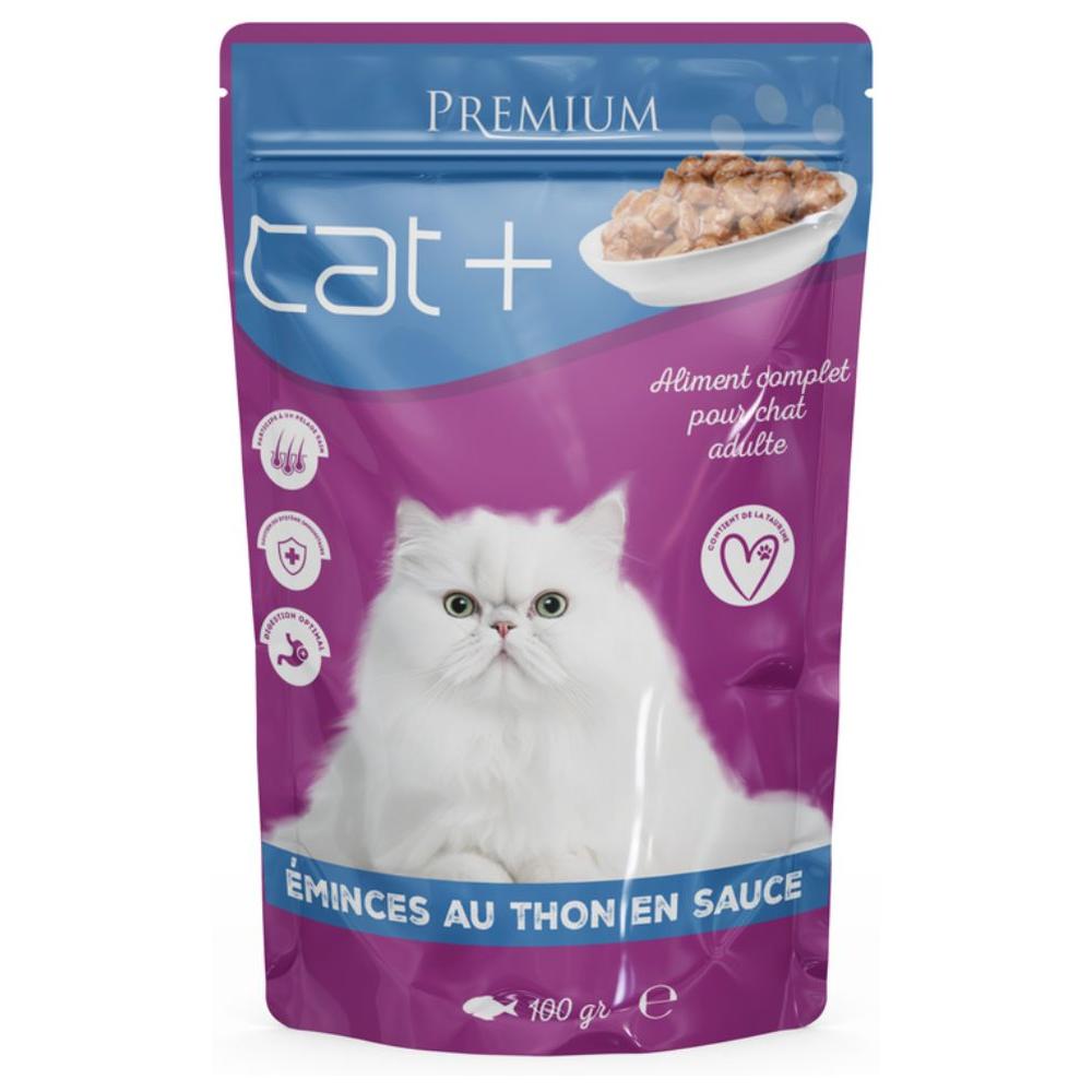 Pochon Thon en Sauce pour Chat Cat Plus 100g