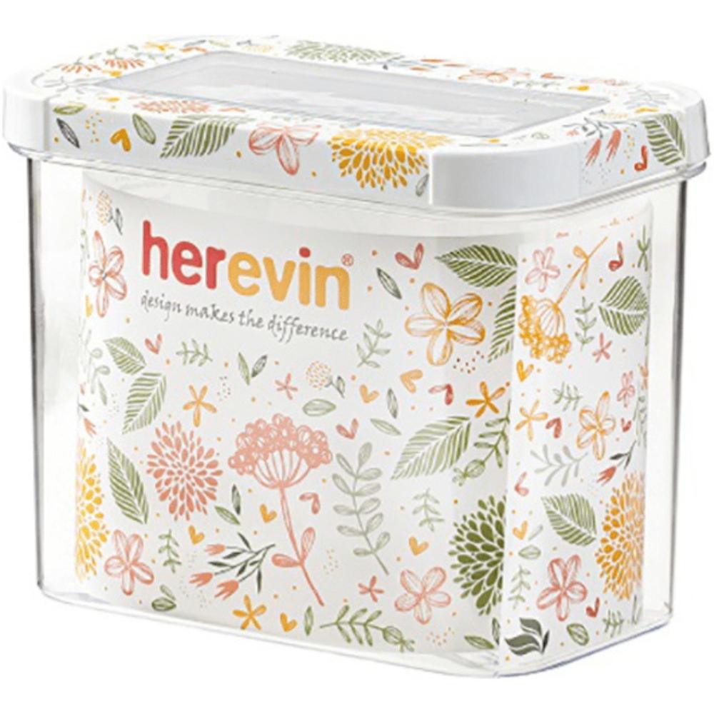 Boîte Alimentaire Transparente Acrylique Botanique Herevin 1,2L