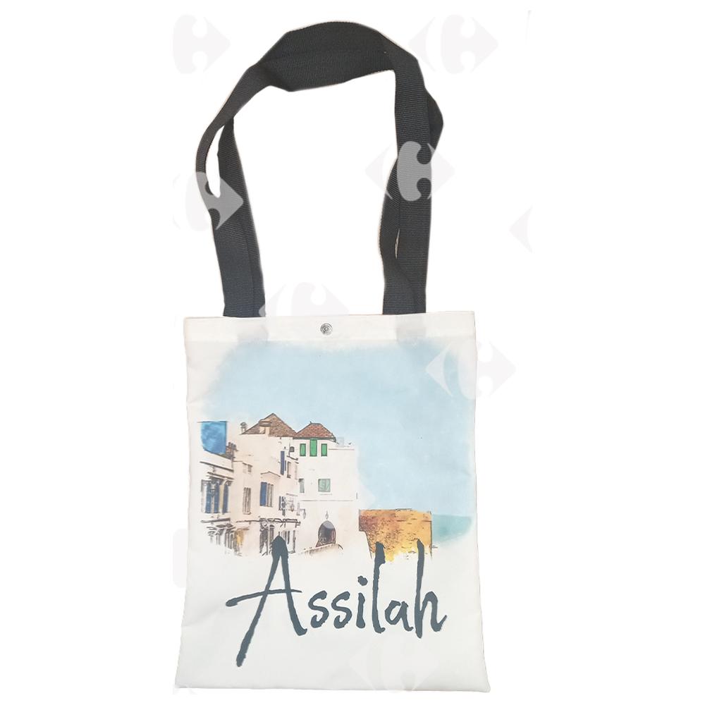 Tote bag - Sac tissu ville Assilah 38x32cm
