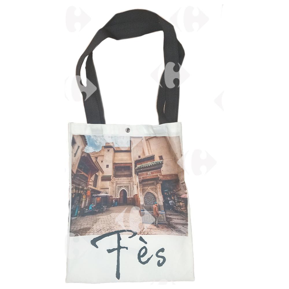 [693483] Tote bag - Sac tissu ville Fès 38x32cm
