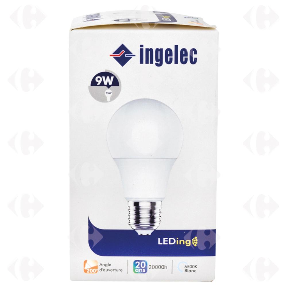 [564245] Lampe Led Filetage Blanche A60 09W E27