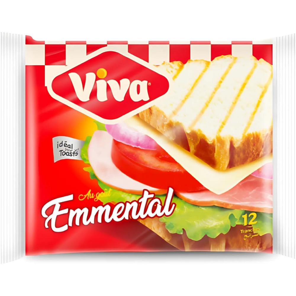 [718597] Fromage Tranches Emmental Viva 12 tranches 200g