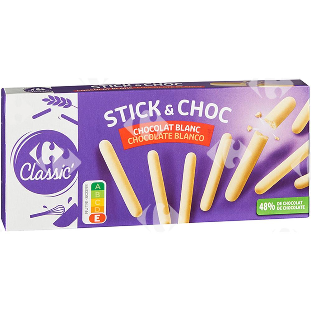 [571038] Batônnets Chocolat Blanc Carrefour 125g