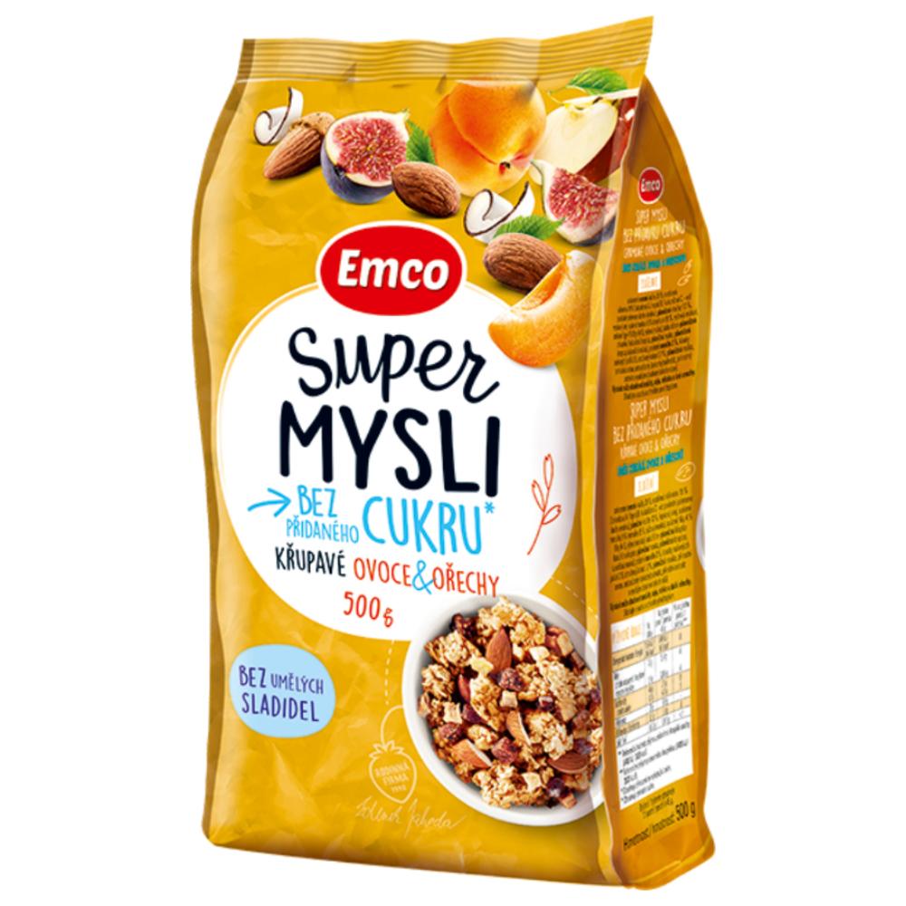Céréales Super Mysli aux Fruits et Noix Croquants Emco 500g