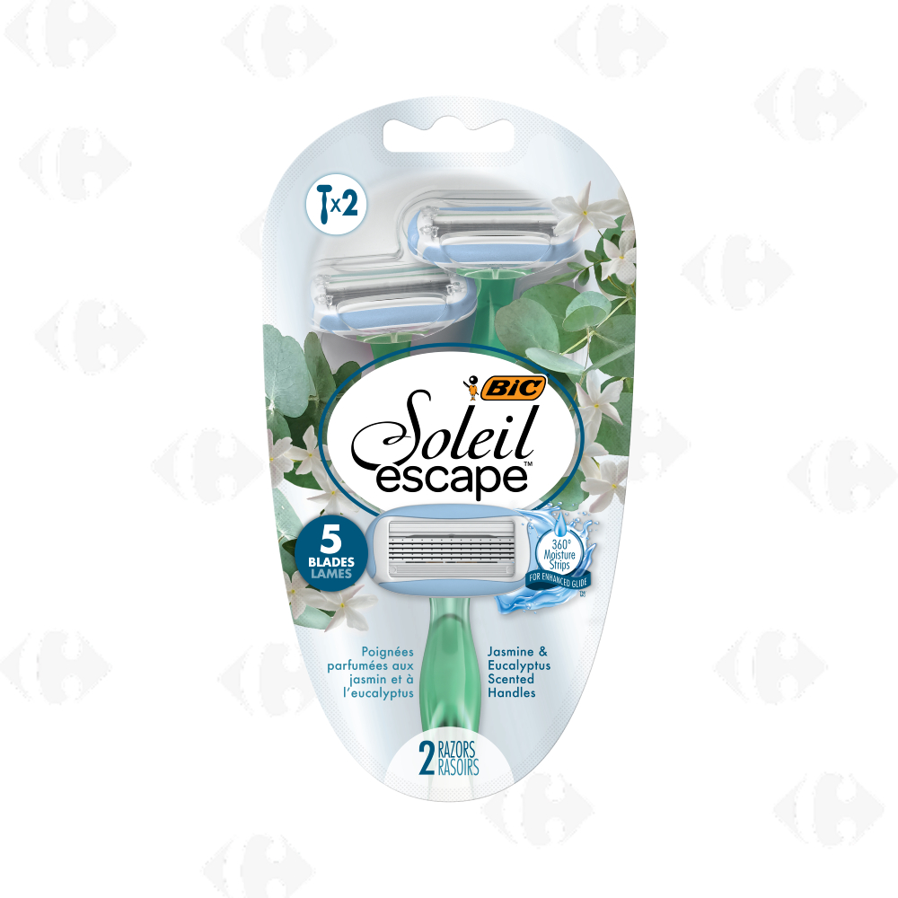 Rasoir Escape 5 L Jasmine Eucalyptus BIC 2 unités