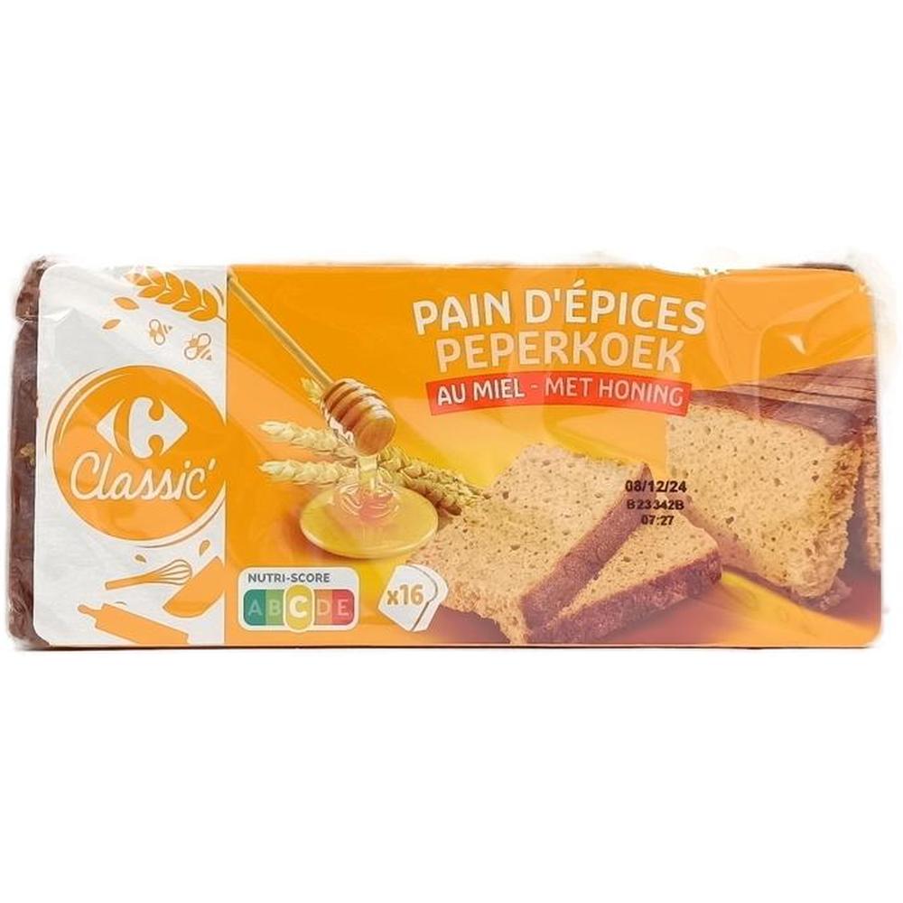 [644081] Pain d'Épice au Miel Carrefour 350g