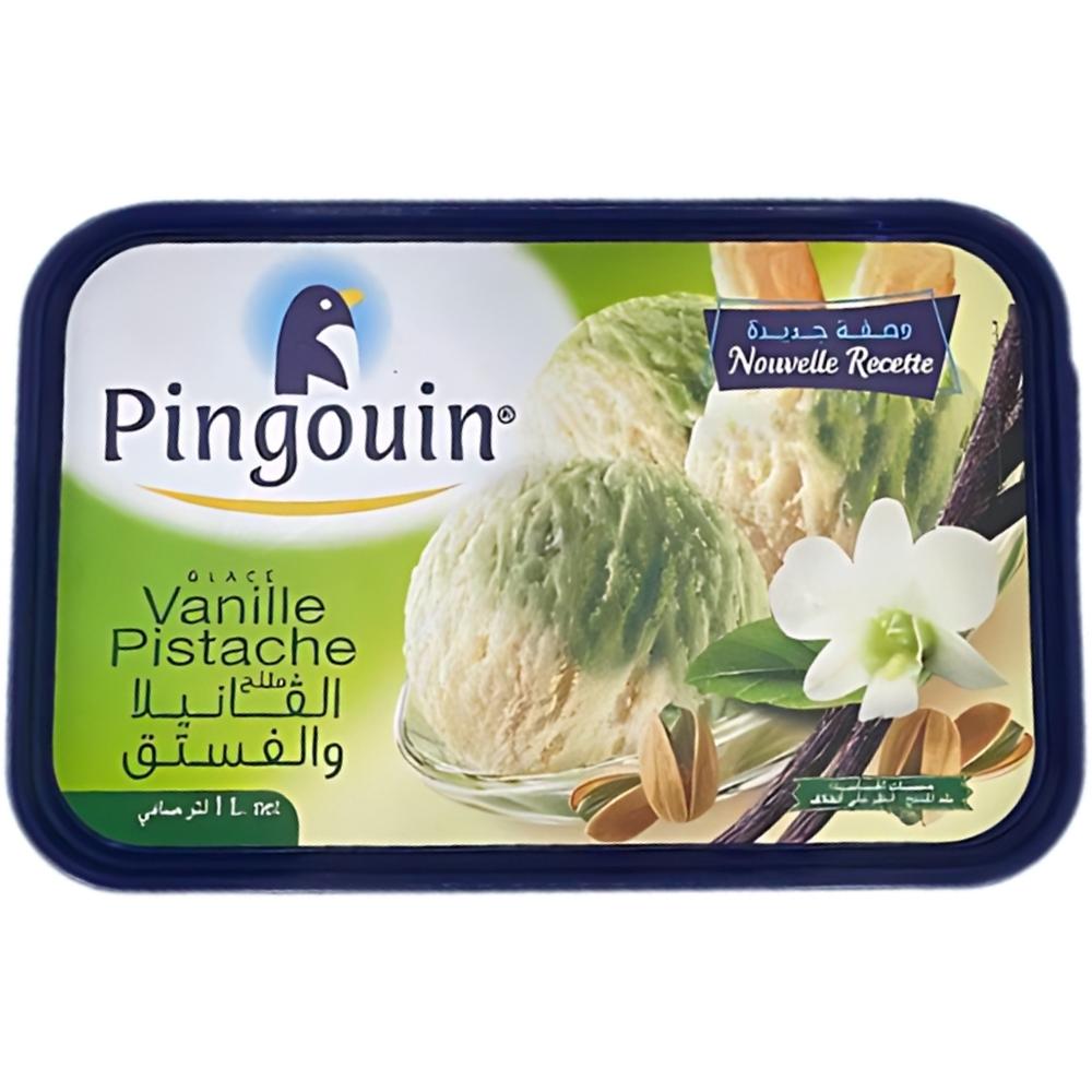 [74391] Crème Glacée Pistache en Bac Pingouin 1L