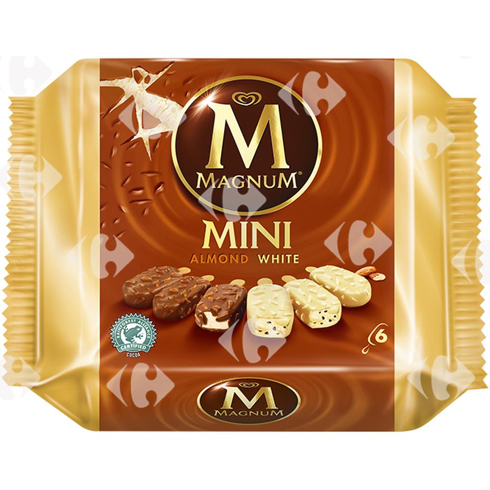Pack Mini Bâtonnets Glacés White Almond Magnum 6x60ml