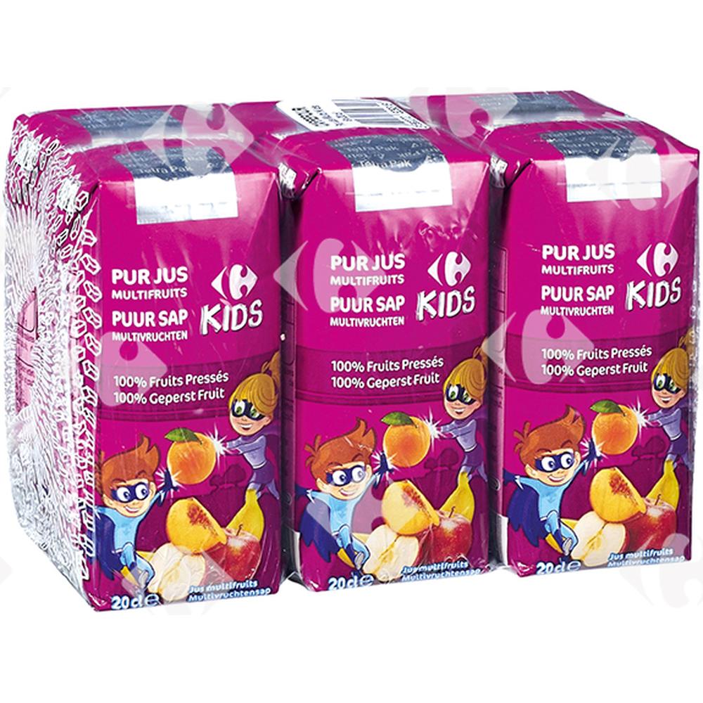 Pack Pur Jus Multifruits Carrefour Kids 6x20cl