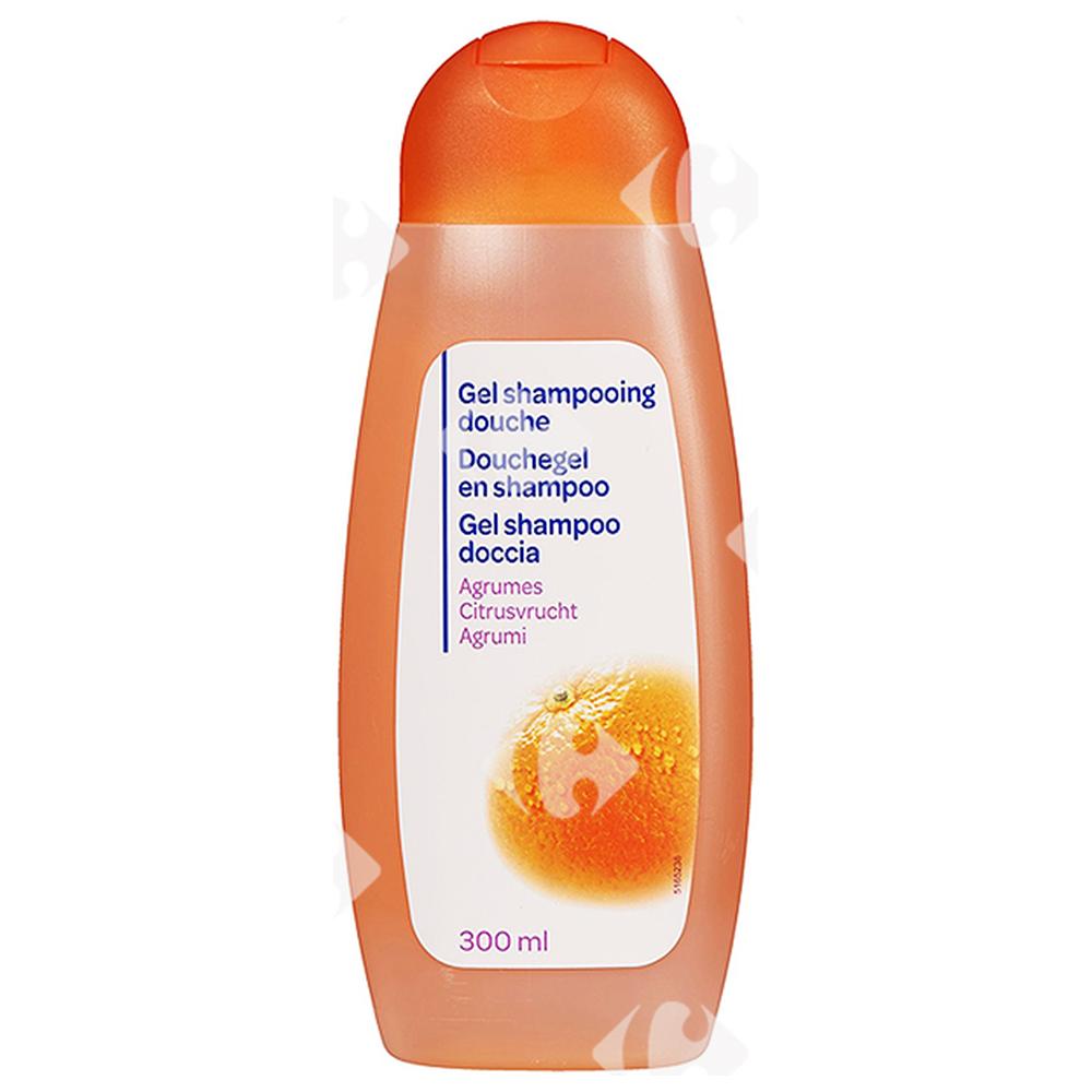 [185232] Gel Shampooing de Douche Agrumes Carrefour Blanc300ml