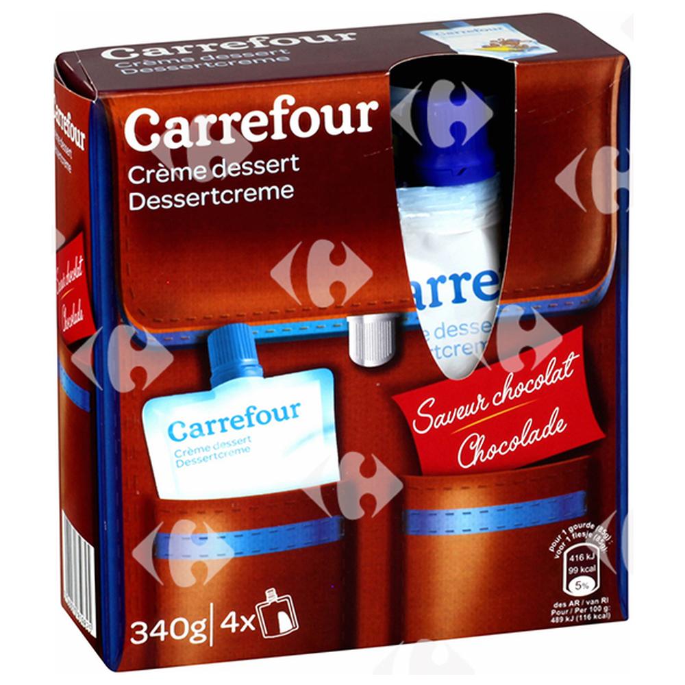 [570917] Crèmes Dessert Chocolat Carrefour 4x85g