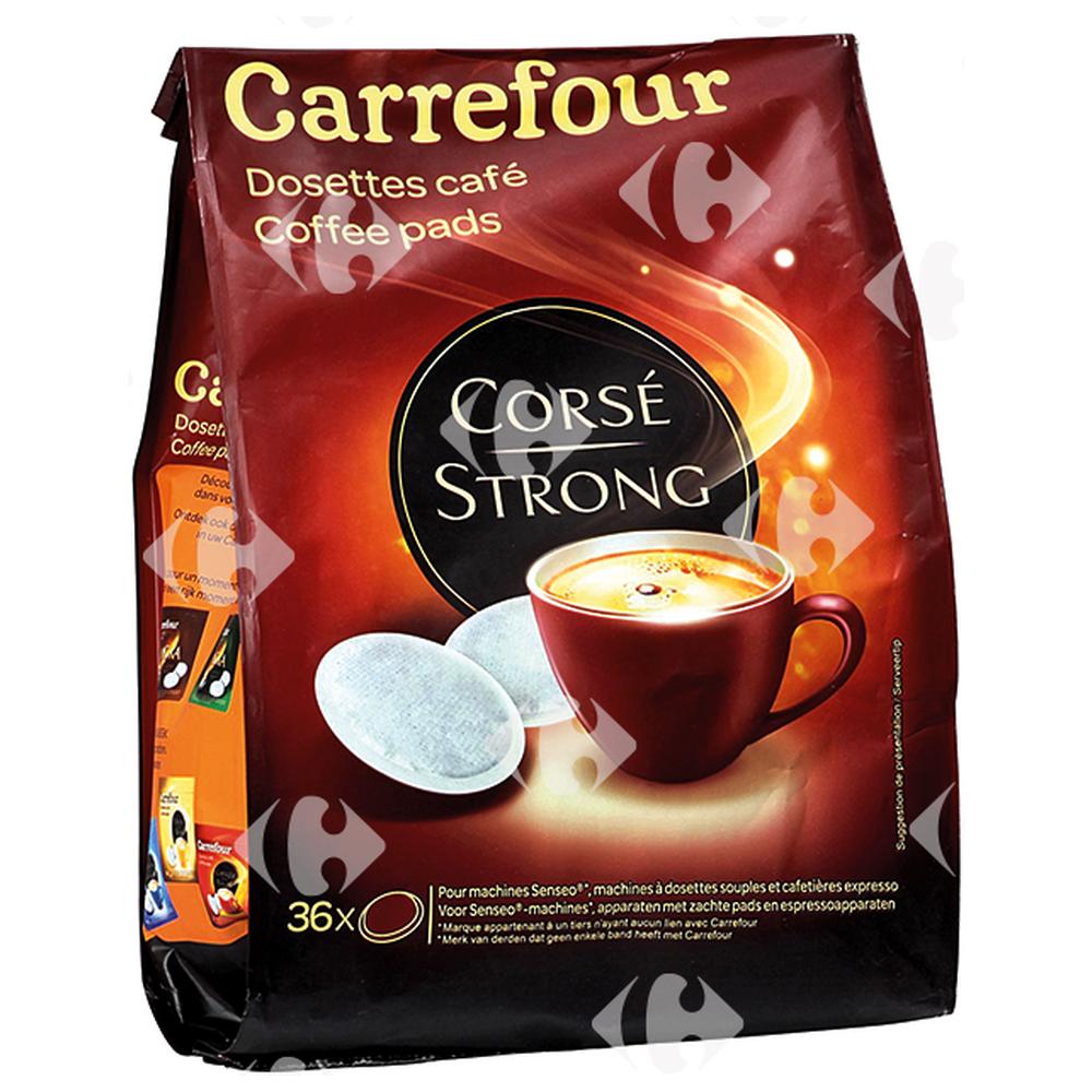 Café en Dosettes Corsé Carrefour 36 unités