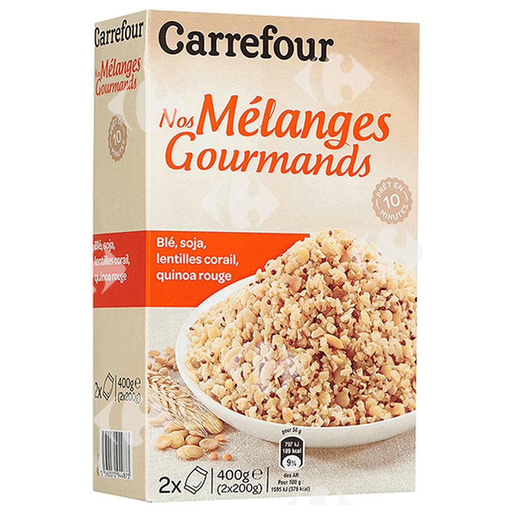 Mélange Blé Soja Lentilles Quinoa Carrefour 2x220g