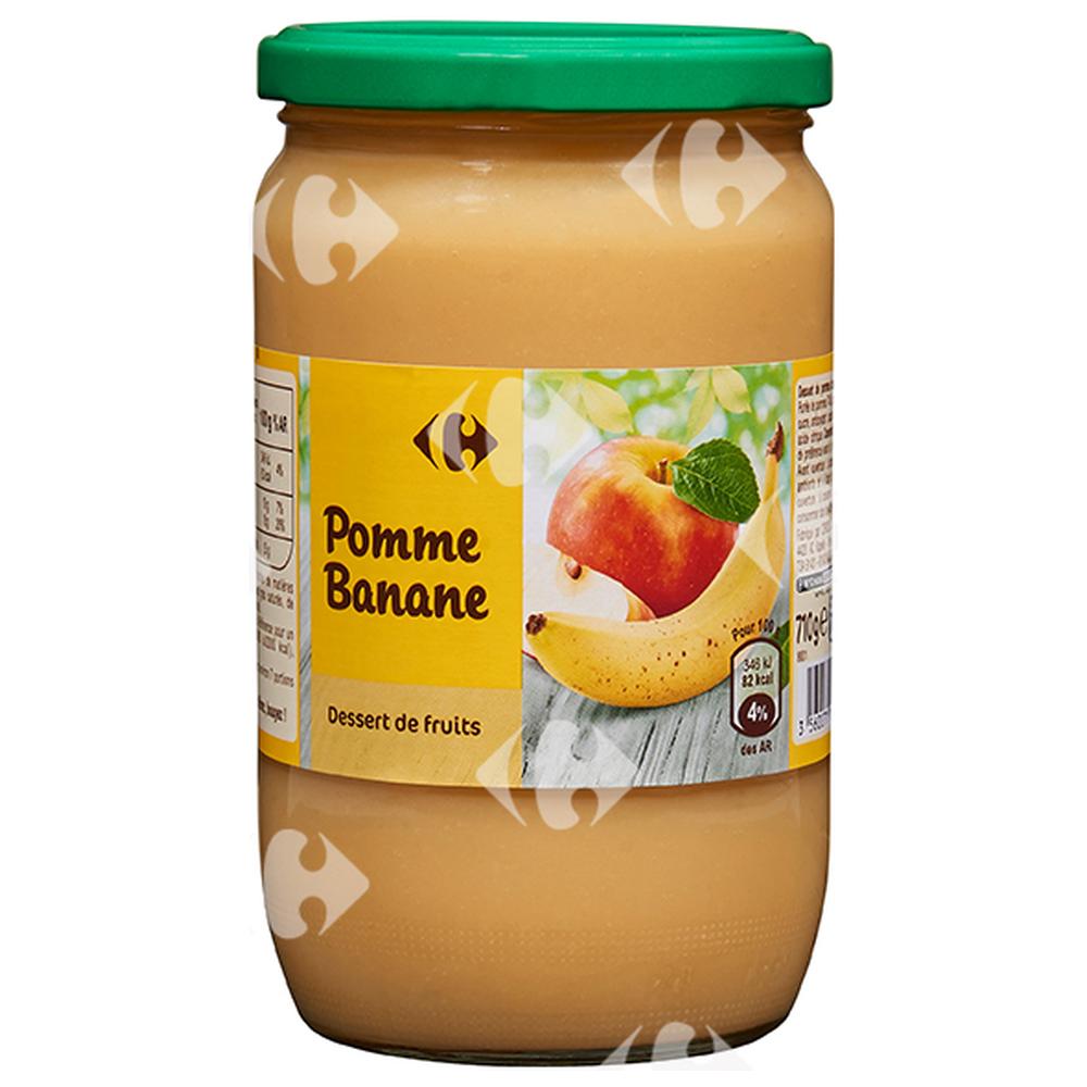 Dessert Pomme Banane Carrefour 710g