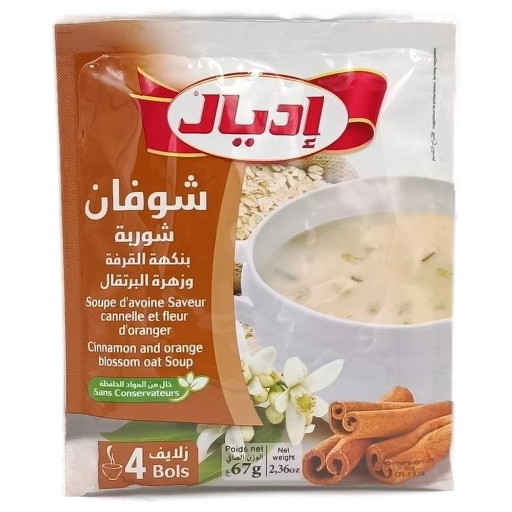 Soupe d'Avoine à la Cannelle et Fleur d'Oranger Ideal 67g.