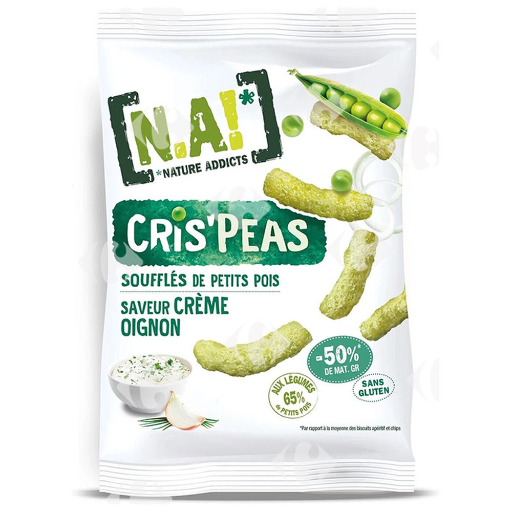 [669376] Chips Cris Peas Cream Oinion Sans Gluten Nature Addicts 50g