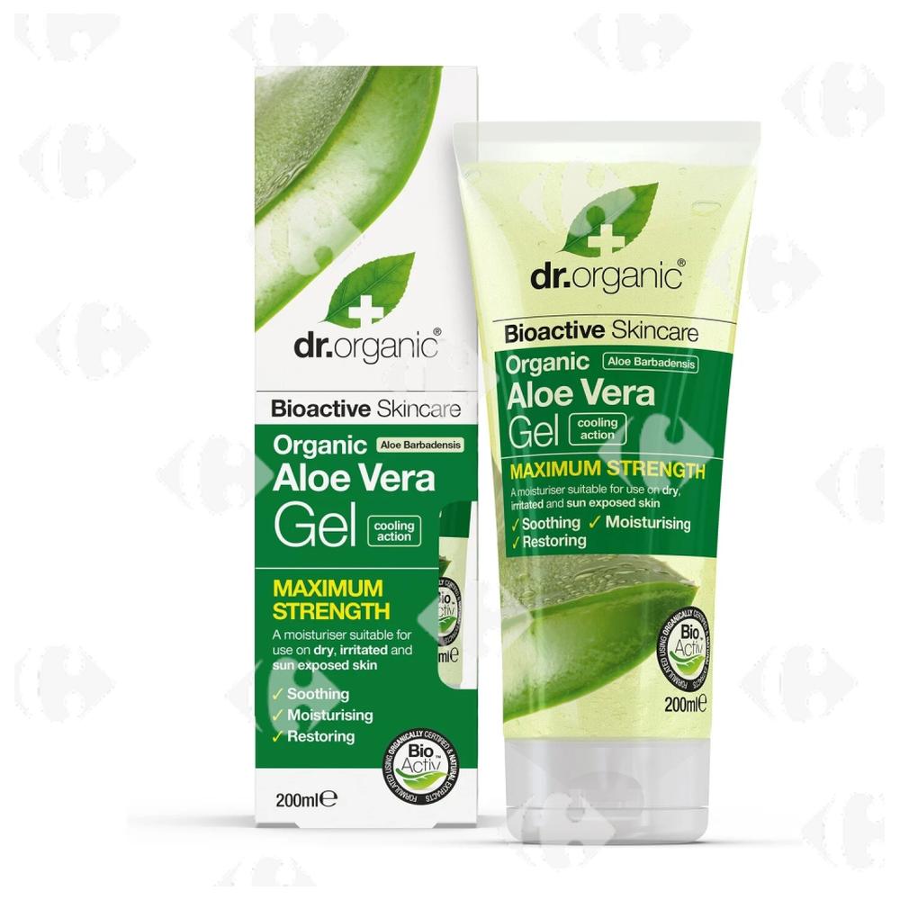 [682831] Gel Hypoallergénique d'Aloe Vera Bio Dr.Organic 200ml