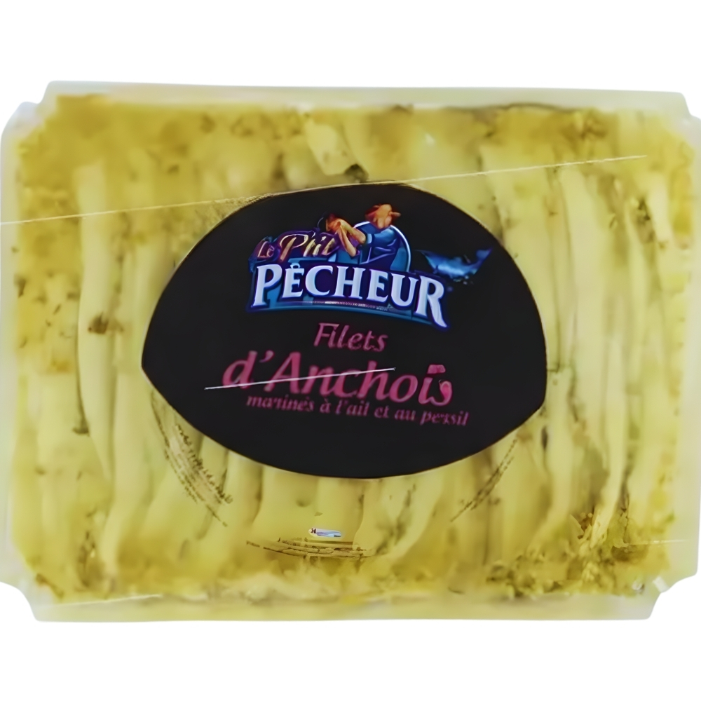 [457096] Filets d'Anchois à l'Ail et au Persil 600g