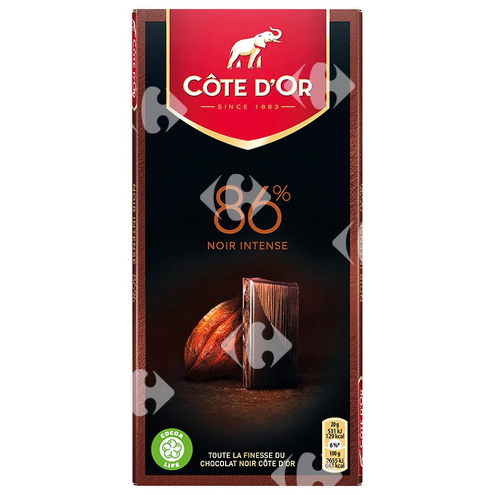 Tablette de Chocolat Noir Extra Fine 86% Côte d'Or 100g