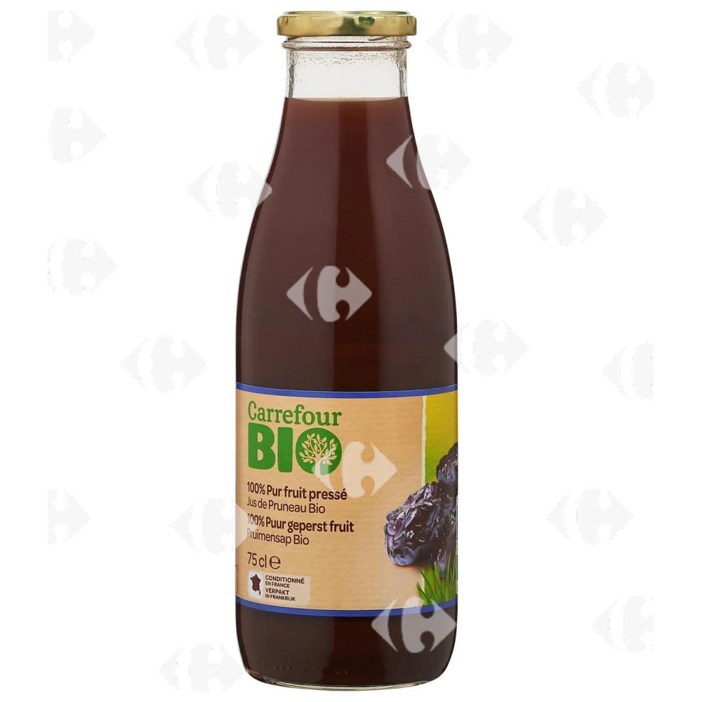 Jus de Pruneaux Bio Pur Fuit Pressé Carrefour Bio 75cl.