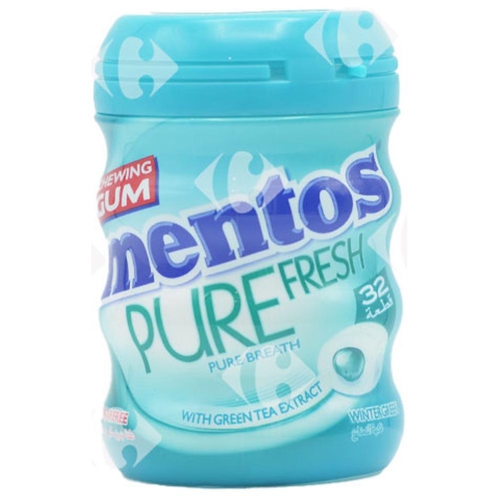 Chewing-Gum Pure Fresh Winter Green sans Sucres Mentos 28 unités